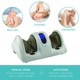 Best Choice Products Shiatsu Foot Massager for Pain Relief, Plantar Fasciitis, Neuropathy, Blood Circulation, Remote Control w/Compact Design - Sage Green