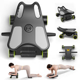 AMZDANCE Ab Roller Wheel, Automatic Rebound Abdominal Exercise Roller for Men and Women