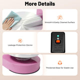HZOPUTLH Cake Decorating Machine, Cream Spreading Machine with LCD Display, Adjustable Rotation Direction Cake Icing Machine Frost Form Cake Kit for 4-12in Cakes Dessert Shops, Households (Pink)