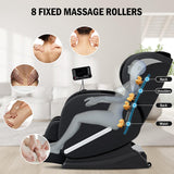 DOVRYTHEN Full Body Zero Gravity Massage Recliner, 8 Fixed Massage Rollers with Foot and Calf Massage, Built-in Heating Function for Home Use
