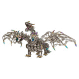 OBIOCKIDAY 3D Metal Puzzle, 3D Metal Model Kits Steampunk Mechanical Model 3D Jigsaw Puzzle, 2900+ Pieces 3D Laser Puzzle DIY Assembly Metal Model for Birthday Gift - Dragon