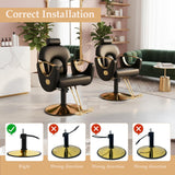 Reclining Barber Salon Chair for Hair Stylist, Professional Hair Stylist Chairs with Heavy Duty Hydraulic Pump, Multi-Function Hairdresser Braiding Styling Chairs Shampoo Chair for Spa Home Euipment