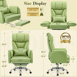 Office Chair, Flip Armrests for Pets Criss Cross Legged,Avocado Green