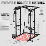 Mikolo Power Cage, Power Rack with Cable Crossover System