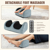 Wilytyres Full Body Massage Mat with Heat, Detachable Neck Massager & Foot Massager, Full Body Vibration Massage Mats with Lumbar Pillow, 9 Vibration 3 Timer Settings, Gift for Men Women