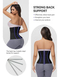 SHAPSHE Waist Trainer Belt for Women Workout Cincher Tummy Control Trimmer Corset Shapewear Segmented Postpartum Band, 2XL Black