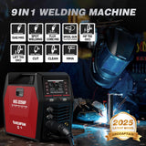 ARCCAPTAIN MIG205MP MIG Welder with Plasma Cutter, 9 IN 1 Welding Machine