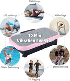 Vibration Plate Fitness Platform, Whole Body Exercise Machine for Lymphatic Drainage, Shaking Workout Board with 120 Speed Levels