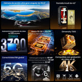 FOSSiBOT F116 Pro Unlocked 5G Mini Rugged Smartphone, 4" 120Hz Pocket Small Cell Phone, 4K Action Camera, 36GB +256GB /1TB, IP69K Waterproof Shockproof, Android 16, 3700mAh, Dual SIM, NFC