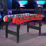 5ft Foosball Table，Mini Competition Soccer Table Game with All Accessories, Leg Levelers and Heavy-Duty Legs. Perfect for Home, Game Rooms, and Parties (Red)