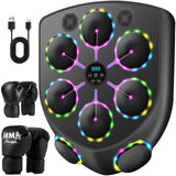 Smart Music Boxing Machine for Adults and Kids, Bluetooth Boxing Equipment with Boxing Gloves, Wall Mounted Electronic Punching Machine