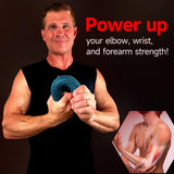 FitBeast Hand Exerciser Bars for Physical Therapy - Relieves Tendonitis Pain & Improve Grip Strength, Injury Recovery, Forearm (3 Piece Set - Green Blue Red)