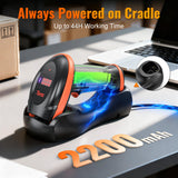 Tera Barcode Scanner Wireless with Cradle: 1D 2D QR Counting Screen, HW0008