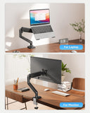 Laptop Stand for Desk, Adjustable Aluminum Laptops Arm Mount for 14-17 Inch Notebook & 32" Monitor