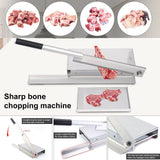 Treliamd Manual Meat Bone Cutter, Manual Meat Slicer Frozen Meat Cutter Machine, Heavy Duty Chicken Cutting Machine with Blade Bone Chopper for Kitchen Beef Goat Pig Fish