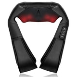 Neck Back Massager with Heat, Electric Shiatsu Back Massage Device, Portable Deep Tissue 3D Kneading Pillow Medcursor