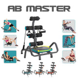 Ab Machine for Stomach Workout – Multi-Functional Adjustable Ab Trainer Machine with Waist Twister, Ab Rocket & Ab Cruncher – Abdominal Exercise