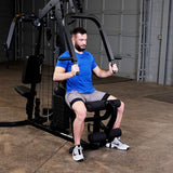 Body-Solid (EXM2500B/310) Multi-Station Home Gym Machine, Arm & Leg Strength Training Functional Exercise Workout Station, 310lbs. Black Weight Stack Without Leg Press Body-Solid