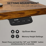 Electric Standing Desk, Height Adjustable Home Office Desk with Memory Presets & Cable Management