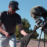 STICKIT Magnetic Towel, Black | 2-Pack | Industrial Strength Magnet for Strong Hold to Golf Carts or Clubs