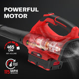 PowerSmart 40V 17" Brushless Cordless Lawn Mower + Leaf Blower (465 CFM), a 4.0Ah Battery and Charger Included