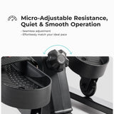 Sunny Health & Fitness Smart Under-Desk Elliptical Trainer, Mini Pedal Equipment for Senior Low-Profile Workout, Cycle Cardio Training at Home/Office, Free SunnyFit App Bluetooth Connect - SF-E324029