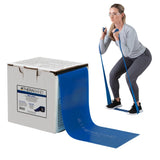 THERABAND Resistance Band 25 Yard Roll, Extra Heavy Blue Non-Latex Professional Elastic Bands For Upper & Lower Body Exercise, Physical Therapy, Pilates, Rehab, Dispenser Box, Level 5