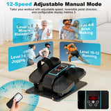 TDH Under Desk Elliptical Machine,Electric Leg Exerciser as Seen on Tv for Seniors Adults,Portable Quiet Elliptical Exercise Machine While Sitting with 12 Adjustable Speed Auto&HR Mode for Home Office