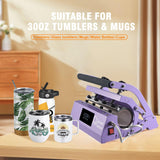 Tumbler Heat Press Machine 110V Tumbler Mug Press for 30oz 20oz 16oz Sublimation Straight