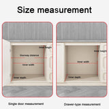 40QT Under Cabinet Pull-Out Trash Can, Heavy Duty Soft Close Waste Bin, Space-Saving Kitchen & Laundry Garbage Organizer (26x48x42.5cm) - Perfect for Small Spaces
