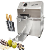 HQHAOTWU Sugarcane Juicer Electric Sugarcane Press Desktop Sugarcane Ginger Sorghum Stalk Press Sugarcane Juice Extractor 3 Stainless Steel Rollers Juice Press Machine 300Kg/H with 2 Knives 110V