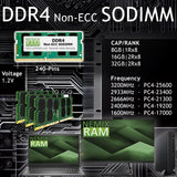 DDR4 2666MHz PC4-21300 2Rx8 1.2V CL19 260-PIN Non-ECC SODIMM KIT Compatible with ASUS Laptops and PC Motherboards