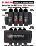 Maddog DYE CZR+ Paintball Gun Marker Advanced HPA Kit - Red/Silver Dust