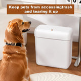 funest 2 Pack Bathroom Trash Can with Lid, 3 Gal/12 L & 2.7 Gal/10L Garbage Can with Pop-Up Lid