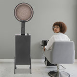 1200W Professional Hooded Hair Dryer, Adjustable Standing Hair Dryer with 2 Wheels and 6.56ft Long Power Cord, Salon Dryers with Hood, Room Temperature to 70 ℃/158℉