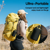 Musibaby M68 Portable Bluetooth Speaker, Bluetooth Speakers Wireless with Deep Bass, Small Waterproof Speaker for Home and Outdoor Use, Dual Pairing, FM Radio, USB/AUX Input, 24H Playtime,Black