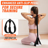 UZTUGG Pedal Resistance Bands with Handles, Upgrade Women Exercise Bands for Full Body Training, Core, ABS, Legs, Glutes, Arms, Pilates, Physical Therapy