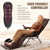 Full Body Massage Mat with Heat, Detachable Shiatsu Neck and Foot Massager, Vibration Massage Mat for Back Pain Relief, 9 Modes 3 Timers, Inflatable Lumbar Pillow, Home Office Gift for Mom Women