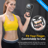 Hand Grip Strength Tester Trainer - Electronic Hand Dynamometer Forearm Grip Strengthener Exerciser Digital Training Gauge 265 Lbs 120 Kgs for Sport Home School Use HICHOR