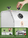 FOHERE Commercial Sugarcane Juicer, 110LBS/H High Output Sugar Cane Press with 3 Stainless Steel Rollers, 2.4" Large Inlet, Manual Sugarcane Juice Extractor Squeezer for Home/Commercial Use