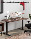 Dual Motor Electric Standing Desk 79 x 32 Inches, Height Adjustable Sit Stand Desk with Large Splice Board for Home Office