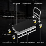 Extra Large Platform Truck Cart, 44 x 28 Heavy Duty Push Cart Dolly 2500 LBS Capacity