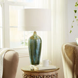 Cyan Design 05212 Elysia Table Lamp, 1-Light 100 Watts, Blue Glaze