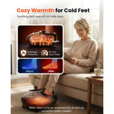 FLIGE Shiatsu Foot Massager with Heat, FSA-HSA Eligible, Deep Kneading & Compression Feet Massager for Plantar Fasciitis, Neuropathy Pain Relief, Targets Heel, Arch & Toes - Fits Up to Men Size 13