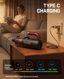 Fanttik Cruise V11 APEX Handheld Vacuum Cordless, 4-in-1 Vacuum Cleaner with 180° Rotatable Handle, 145W Brushless Motor, LED Touch Screen, 3 Suction Modes for Home Corners, Kitchen, Car, Crevices