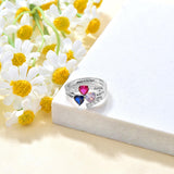 14k gold mother Ring Personalized 14K White Gold 3 Birthstones Rings Mother's Ring 18K yellow gold Personailzed 3 Birthstones Rings Personalized 10k gold mothers Birthstone Ring Valentine's Gift