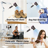 Hair Dryer Stand Holder Adjustable Hands Free Hair Dryer Holder YUNHAN