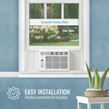 Keystone 10,000 BTU Window Air Conditioner and Dehumidifier, 115V, Window AC Units for Apartment, Living Room, Garage, and Small-Medium Rooms up to 450 Sq.Ft., Window Unit Air Conditioners with Remote