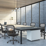 Sweetcrispy Home Office Managerial Executive Chair with Ergonomic Design, Mid-Back Mesh Swivel, Comfortable