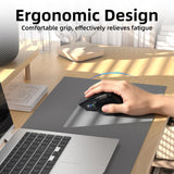 INFINMIND Ergonomic Wireless Bluetooth Mouse with 6 Programmable Buttons(Mac/Windows), Multi-Device, Flying Scroll & Side Wheel, 5 Level DPI, Rechargeable Silent Mice for Laptop, PC, Tablet, MacBook.